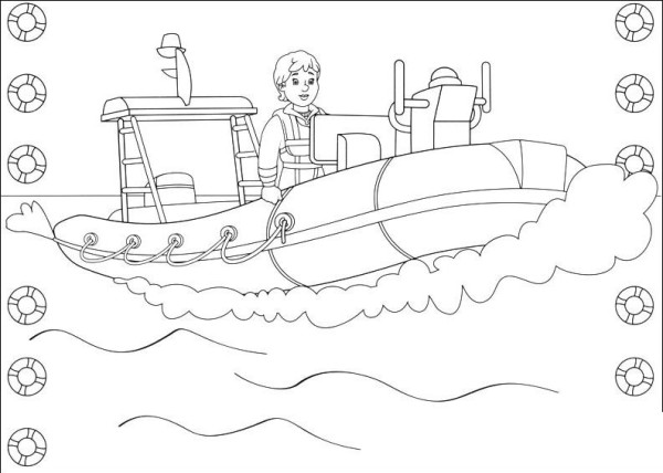 Lifeboat simple drawing picture