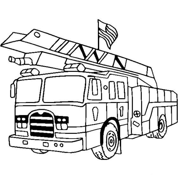 Fire truck pictures simple fire truck drawing method