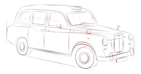 How to Draw a London Taxi