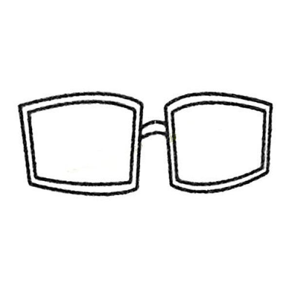 A complete collection of simple drawings of glasses and the steps of how to draw them