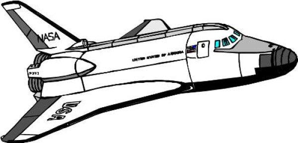 Vehicle simple drawing, spaceship simple drawing picture