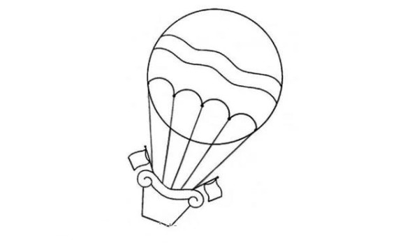 How to draw a hot air balloon