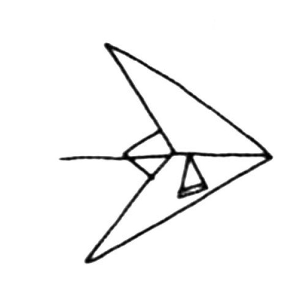 Triangular hang glider