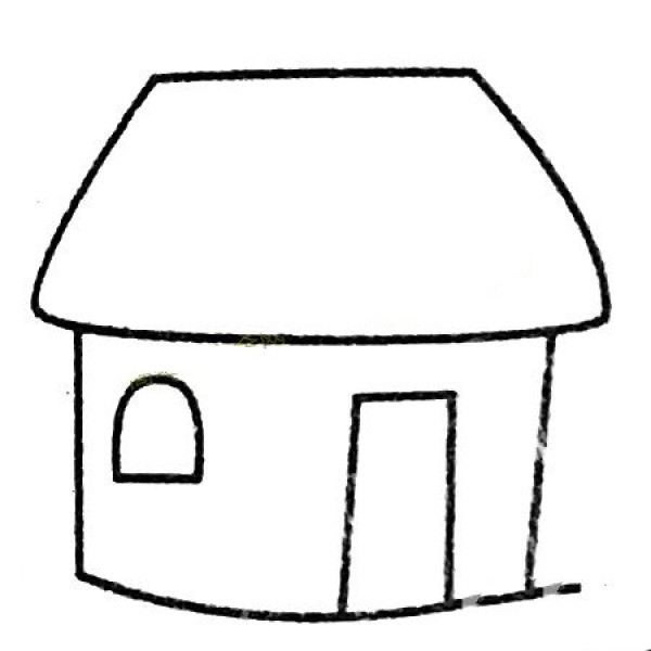 Complete collection of simple house drawings and drawing steps