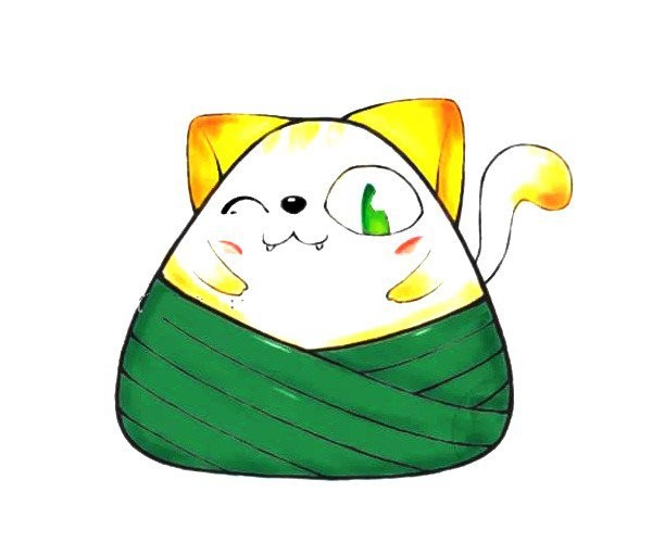 Anime Character Zongzi Series Cartoon Kitten Zongzi