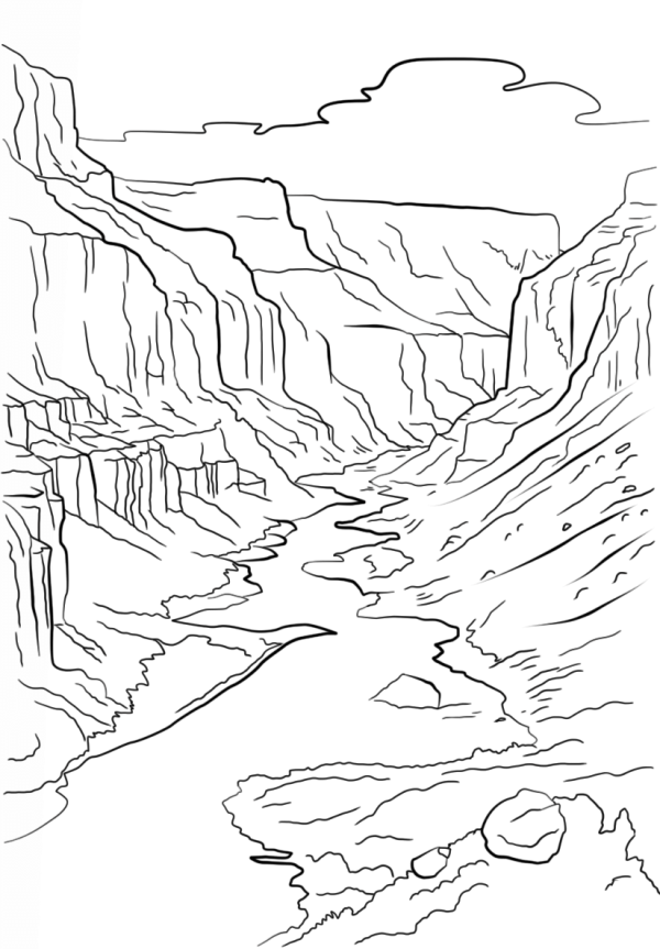 mountains and canyons