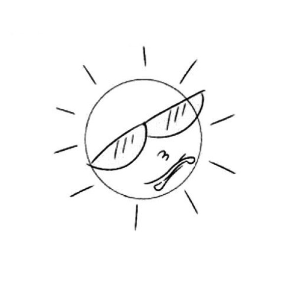 weather simple drawing sunny day