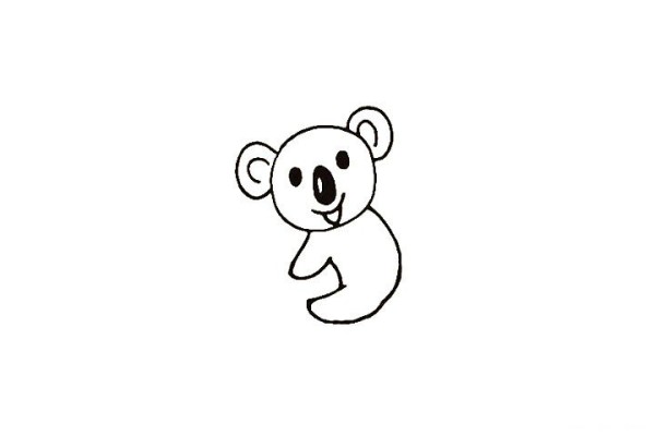 How to draw a koala in simple strokes