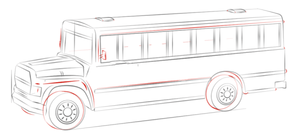 How to Draw a School Bus