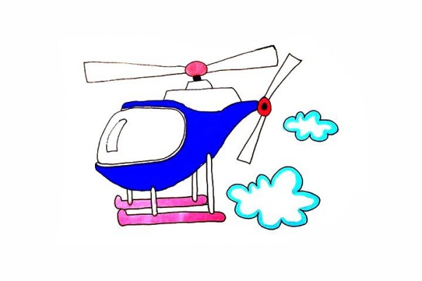 How to draw a helicopter