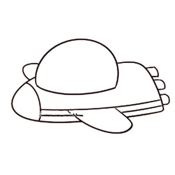 Cute cartoon spaceship simple drawing tutorial