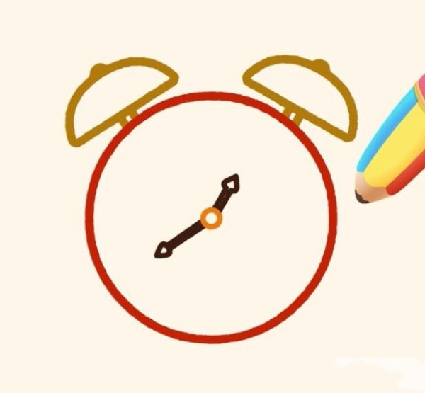 Magical simple drawing alarm clock