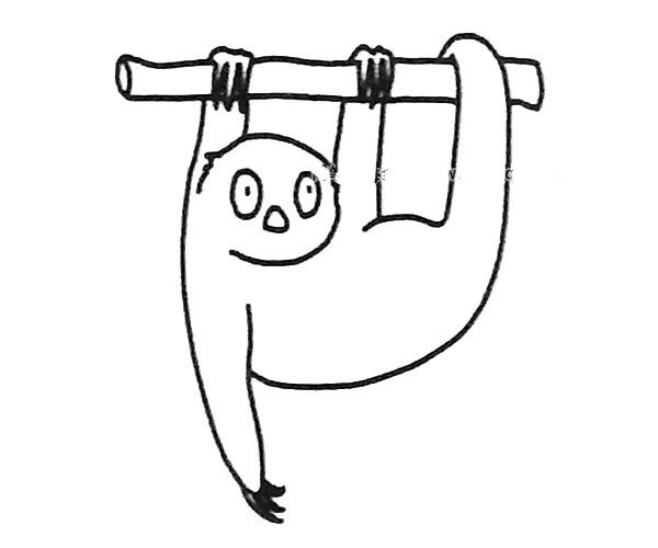 Simple drawing of sloth