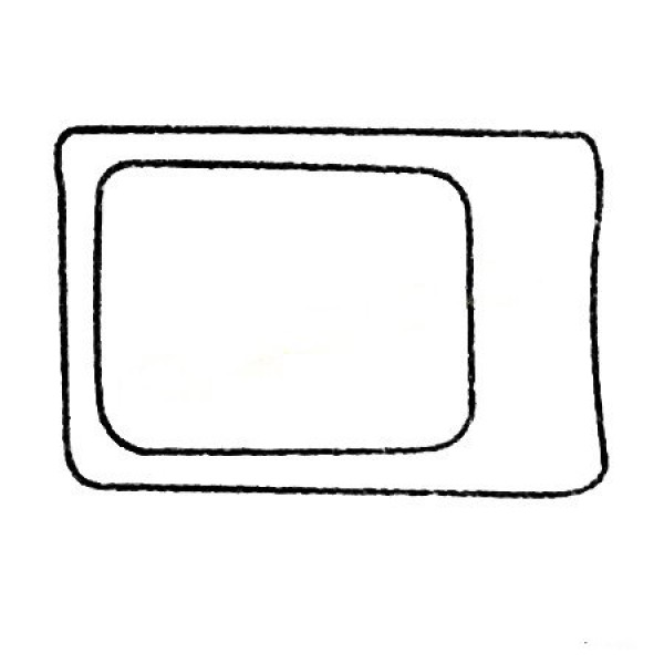 Complete collection of simple drawings of TV sets and drawing steps