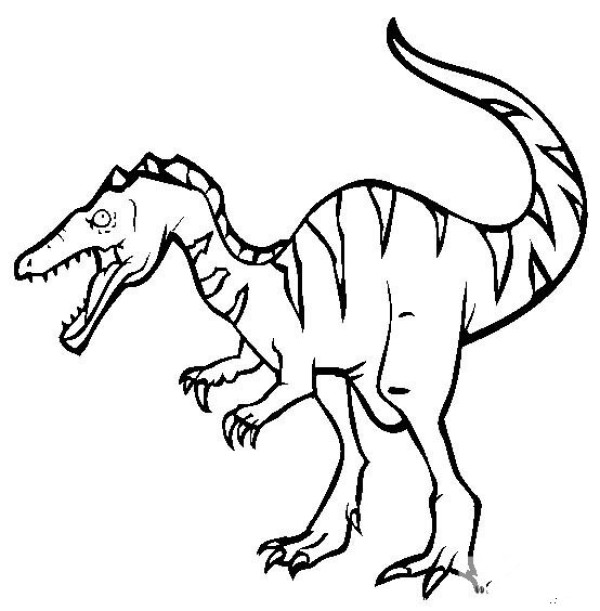 Dinosaur picture collection Baryonyx simple strokes