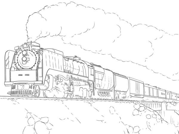 How to draw a train