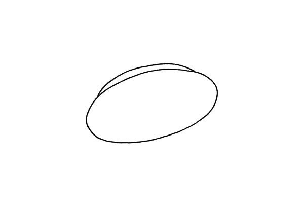 Easy to learn simple drawing of flying saucer