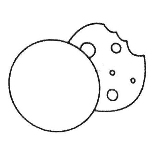 Complete collection of simple drawings of cookies and drawing steps