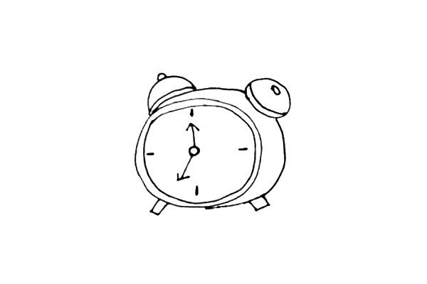 How to draw an alarm clock