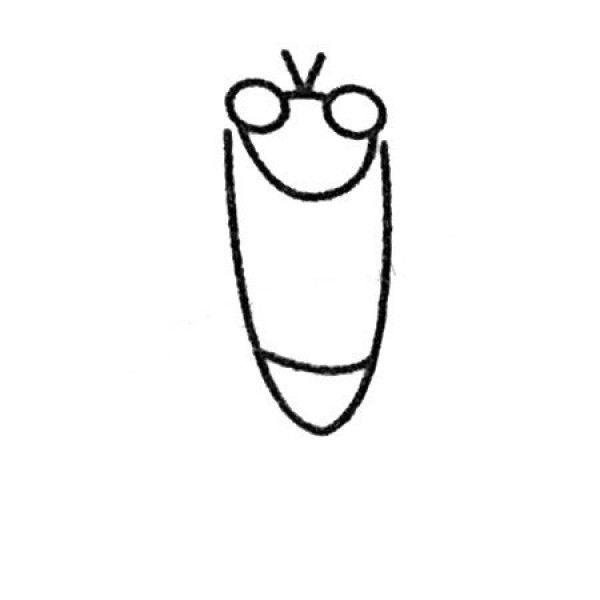 A complete collection of simple drawings of cicada and the steps to draw them