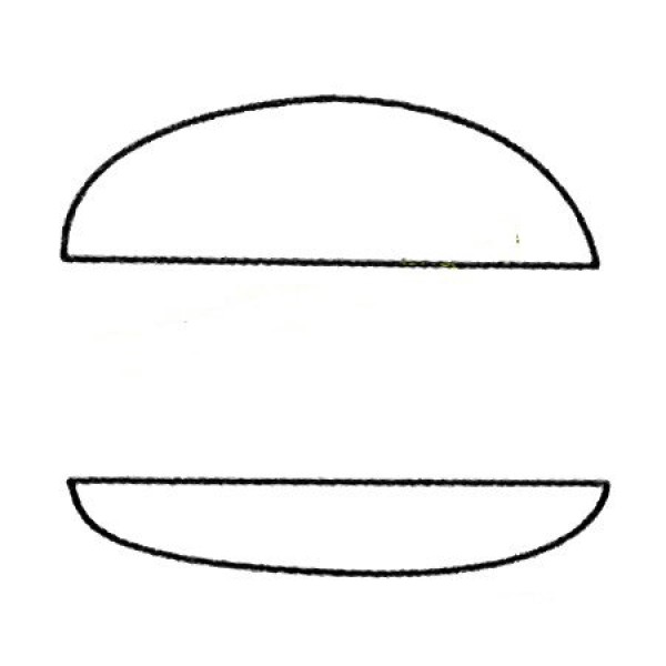 Complete collection of hamburger simple strokes and drawing steps