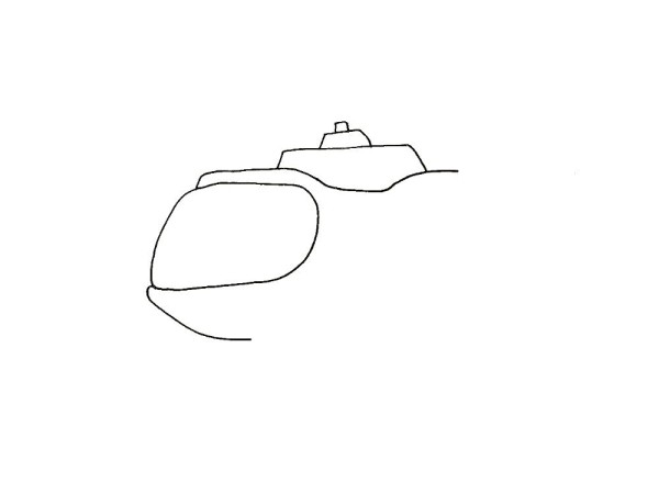 Teach you step by step how to draw a helicopter with simple strokes