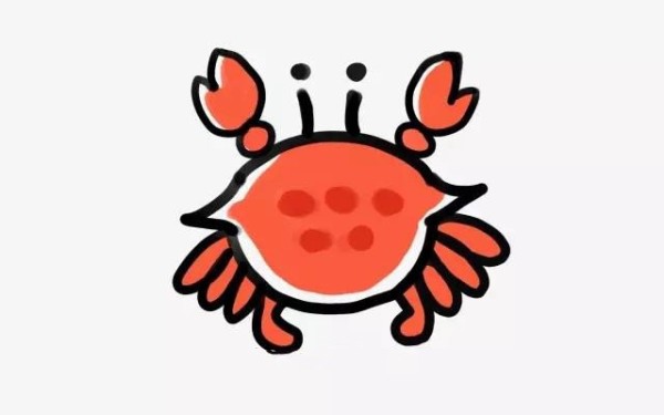 How to draw a crab