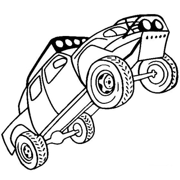 Complete collection of simple drawings of racing cars Simple drawings of off-road rally cars