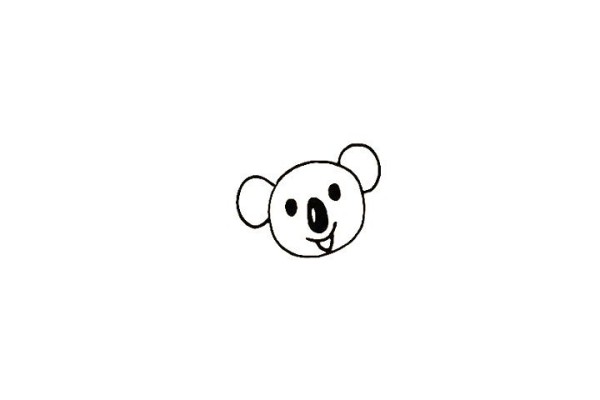 How to draw a koala in simple strokes