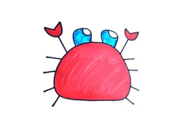 Learn to draw a crab video tutorial