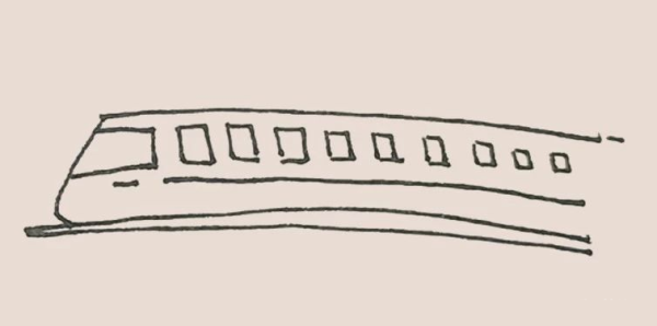 simple drawing train