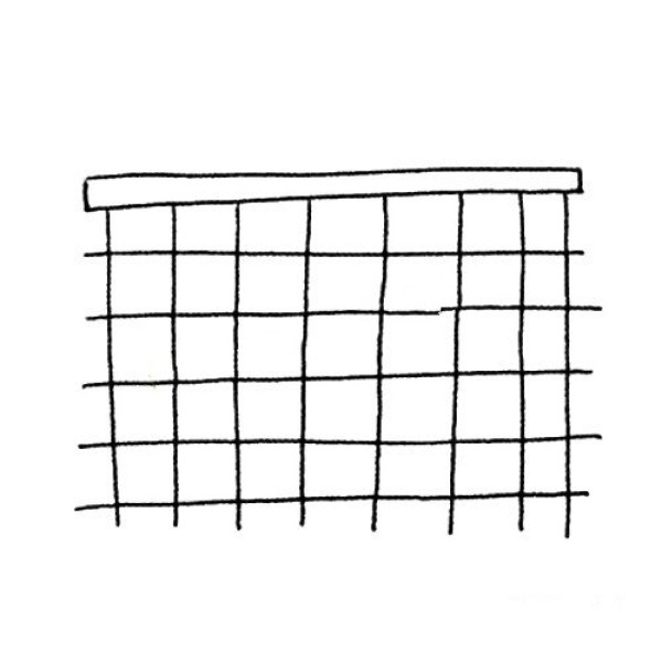 Simple strokes of ball net pictures