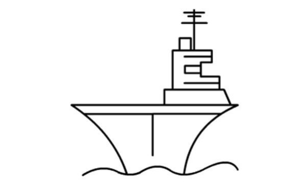 How to draw a simple aircraft carrier