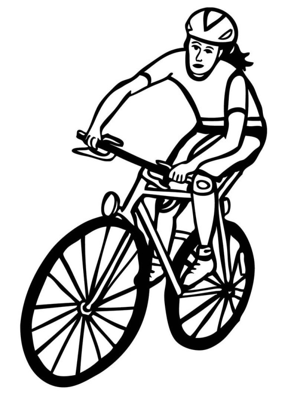 female cyclist