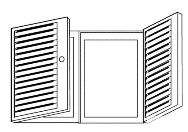 Simple drawing of blinds