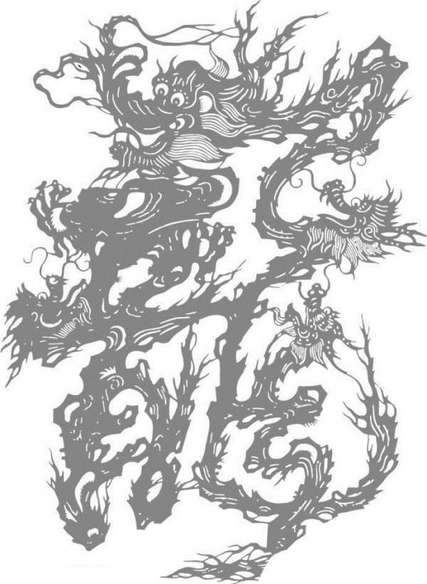 Simple drawings of dragons Simple drawings of oriental dragons