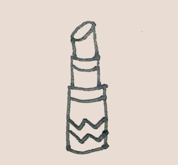 Simple drawing of lipstick