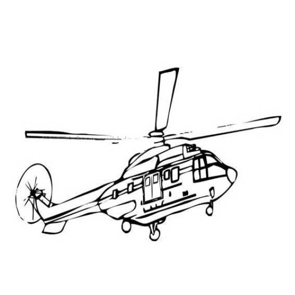 Children learn to draw a helicopter