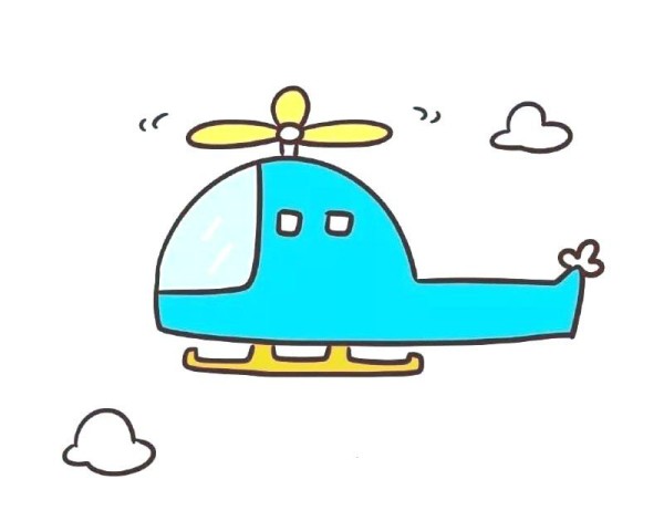 9 steps to draw a beautiful helicopter drawing