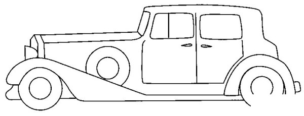 How to draw classic cars in simple strokes