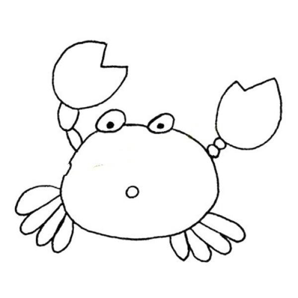 Escape crab simple drawing picture