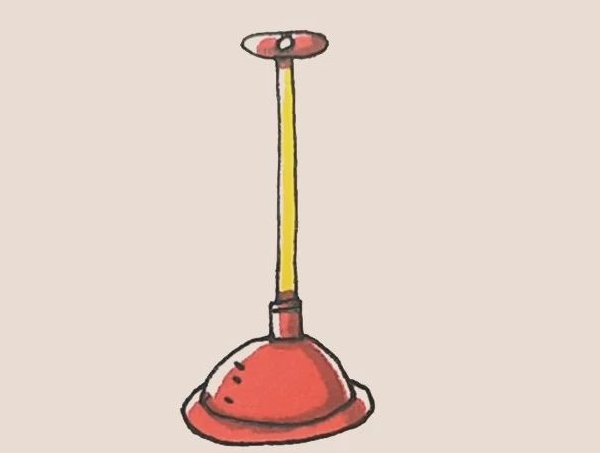 Simple drawing of toilet plug