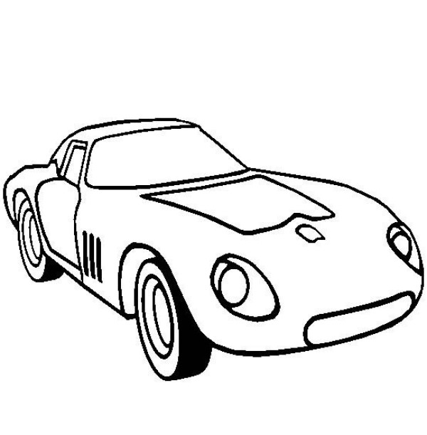 Ferrari Supercar Simple Drawing Picture