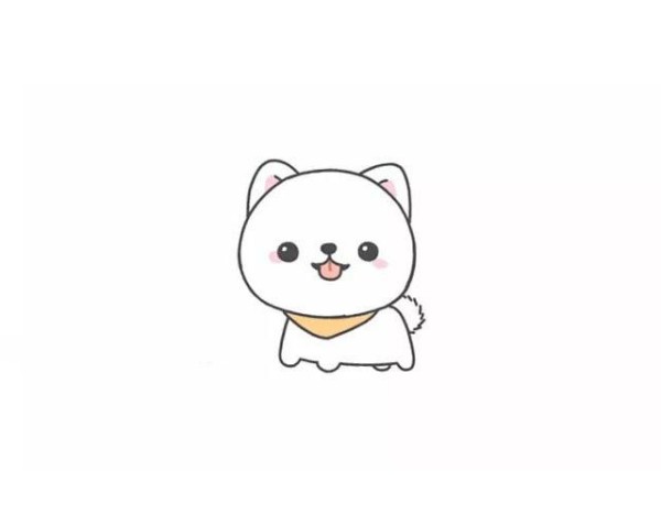 Draw a cute puppy-Pomeranian