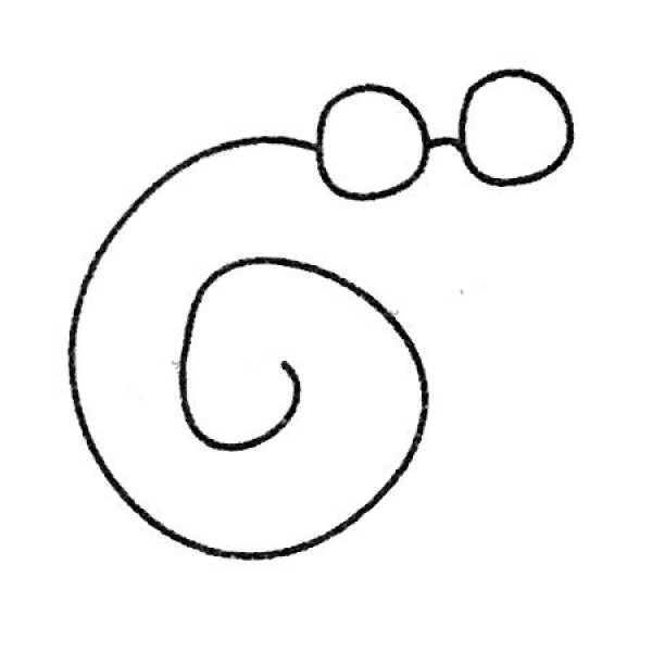 Complete picture collection of snail simple strokes and drawing steps