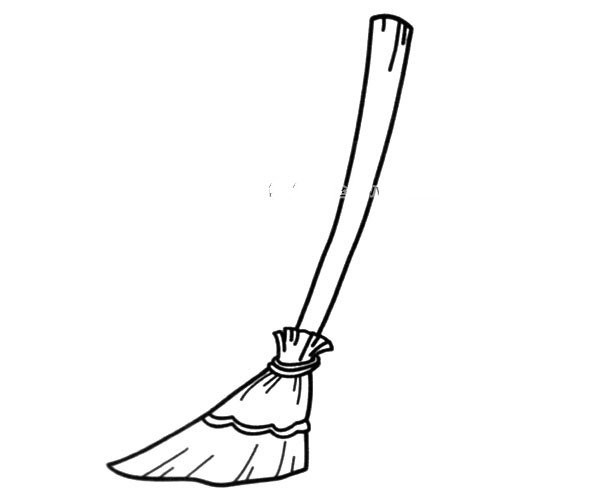 Broom simple drawing pictures