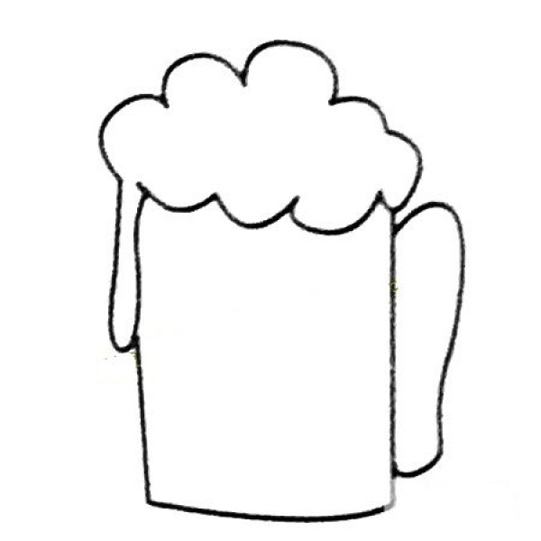 Complete collection of beer simple drawings and drawing steps