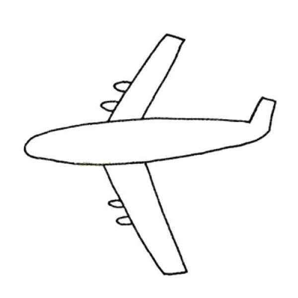 A set of simple airplane sketches