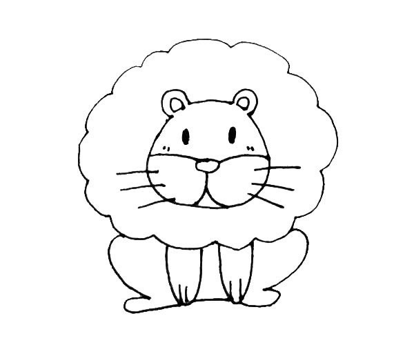 Children learn to draw lions easily