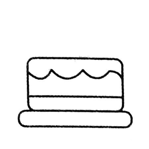 Complete collection of cake simple strokes and drawing steps